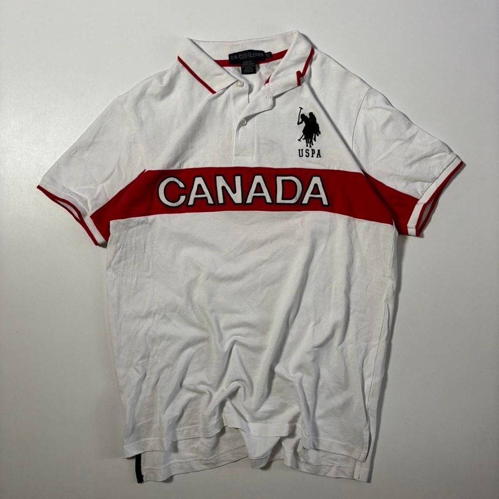White U.S. Polo Assn. Canada Polo Shirt - XL